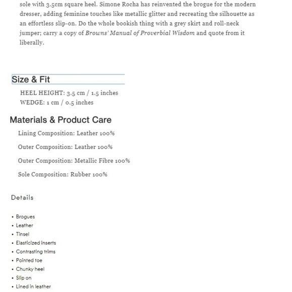 Simone Rocha Tinsel trimmed Check Brogue, EU Sz 36 - Picture 8 of 8